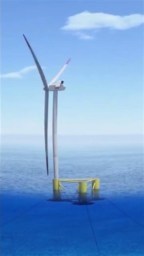Floating Offshore Wind Turbine | Photorealistic 3D Animation