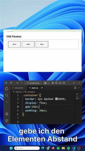 CSS Flexbox einfach erklärt | Wann du flex verwendest #webdesign #css #flexbox