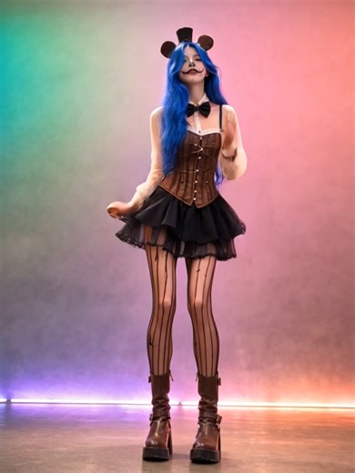 One more Freddy dance for the new year!! #fnaf #fivenightsatfreddys #awa #cosplay #cosplayerOne #alexa #alexargb #dança