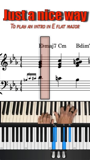 Mike Gorman on Instagram: "This is short stanza uses the simple but effective technique of contrary motion to add interest and movement to the simple 1 and 4 harmonies in the first two bars. I often think of this sort of contrary motion as going hand in hand with similar drop 2 and block chord phrasing because of the note distribution between the hands, ie 1 note in LH and chord in RH. All 3 techniques are readily interchangeable. Bars 3 and 4 contain examples of secondary dominants and Chromati