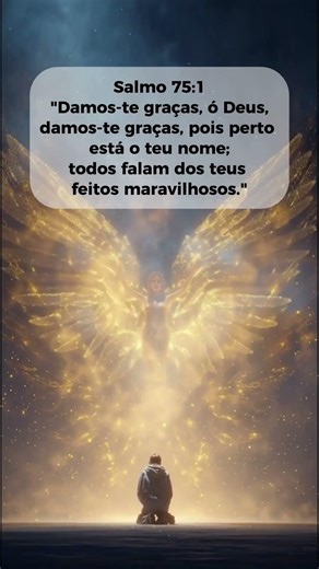 Mensagem da Bíblia Salmos 75:1 #biblia #fé #salmos #oração #amém