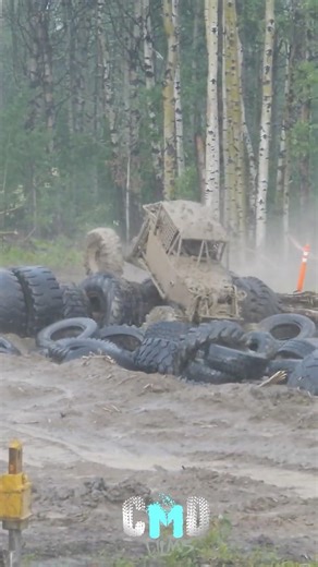 Martin Nagy in the Tire Pit Round 2 of Racing - Extreme Mud Fest Dawson Creek 2025