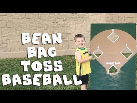 Make Your Own Bean Bag Toss Baseball Game!