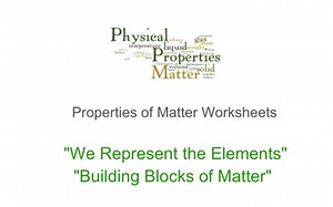 POM Worksheets: "We Represent The Elements" and "Building Blocks of Matter" | Educreations