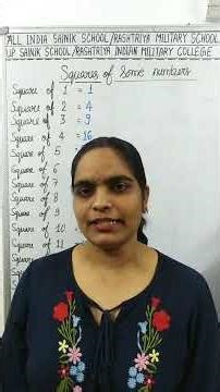 Squares of Numbers l Square of 1 to 30 numbers l Square of number l Square of any number