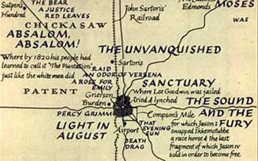 William Faulkner Draws Maps of Yoknapatawpha County, the Fictional Home of His Great Novels