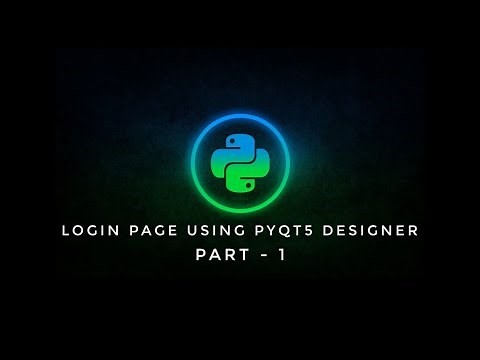 How to create login page in Qt designer #Part-1 #PYQT5 #loginpage #create #python #loginsystem