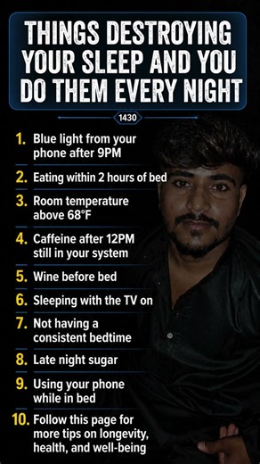 9 Habits Destroying Your Sleep Every Night