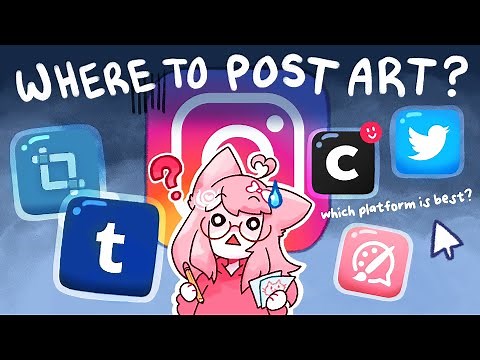 social media for artists in 2024 🎨 which platform is best? ✩ draw with me
