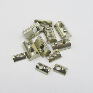 [Hot Item] Ball Nut / Half Round Nut/Spring Block/Roll in T-Slot Nut / T Nut with Spring Loaded Ball