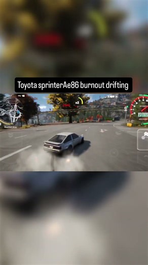 Toyota sprinter Ae86 burnout drifting #new trending #shortvideo #carxstreetgameplay#