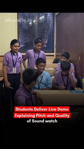 BHARAT 🇮🇳 | A classroom session turned into an engaging live experience as students stepped forward to demonstrate the concepts of pitch and quality of... | Instagram