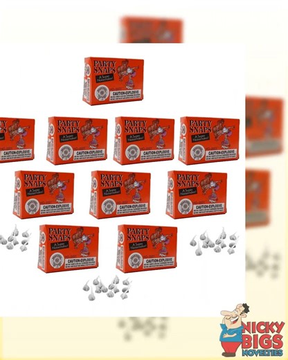 300 Fun Bang Party Snaps Snap Pop Pop Snapper Throwing Poppers Trick Noise Maker