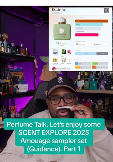 Perfume Talk. Let's enjoy some SCENT EXPLORE 2025 Amouage sampler set (Existence). Part 2 This video was shot on thr GH7. to see more vidoes made on the GH7. maybe the best content creation camera out. make sure you follow, like, subscribe to all my socials @drsnowww #perfumetalk #perfume #perfumeandtech #techandperfume #drsnowww