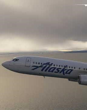 MSFS 2020 PMDG 737 Alaska Airlines - San Francisco Take-off #aviation #flightsimulator #msfs2020