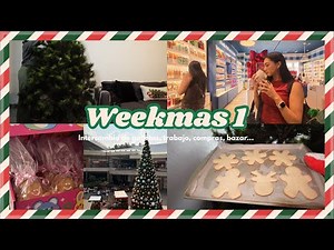 WEEKMAS 1🎄| Haciendo galletas, compras, trabajo, amigos, kpop bazar...