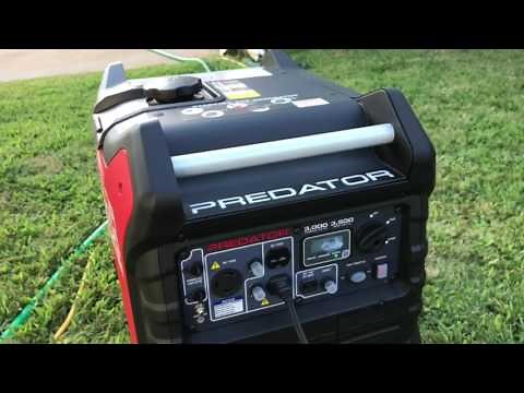 Predator 3000 3500 Watt Inverter Generator Test - Defective Replacement