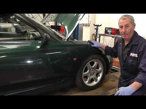 Pumping the hydragas suspension up on an MGF
