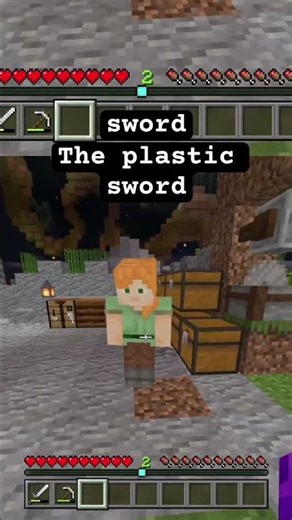 The Plastic Sword ⚔️ #minecraftbuilding