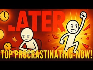 Stopping Procrastination is Ridiculously simple, actually | stick figure animation story