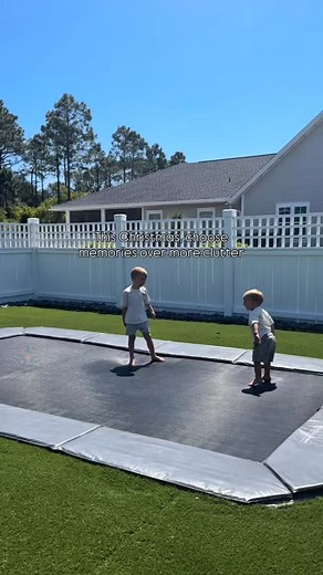 1.6K views · 77 reactions | Kids don’t remember the toys that collect dust…They remember the moments outside, laughing, playing, and being together. An in-ground trampoline turns your backyard into the place your family LOVES to be. ✨ Black Friday Sale is LIVEup to $1,598 off bundles + FREE hoop + FREE 14 ft. Santa + FREE shipping! | Trampolines.com | Facebook