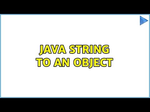java String to an object (3 Solutions!!)