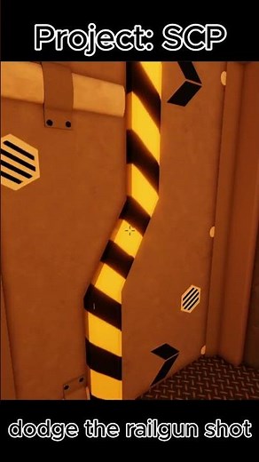 dodge the railgun shot ( Project SCP )