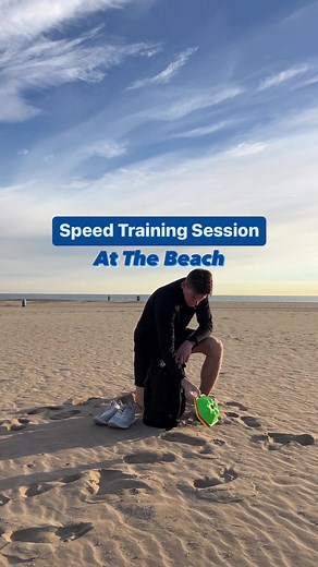 Speed Training Session At The Beach