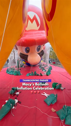 Little Kid Big City NEW YORK on Instagram: "Inflation Celebration! 🎈 A look at the Thanksgiving Day Parade Balloon Inflation celebration! Watching these balloon friends take shape and come to life is a truly incredible sight. There’s a total of 36 Balloons taking flight in the Macy’s Thanksgiving Day parade. Which is your favorite? Happy Thanksgiving!! More from the parade soon! 🎈🎈🎈 @macys #macys #macysparade #macysthanksgivingdayparade #balloons #nyc #thingstodoinnyc #nyckids #citykids"