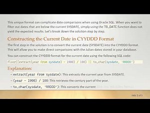 How to Filter Julian Dates in SQL Using SYSDATE Effectively