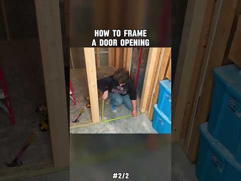 How to Frame a Door Opening & Calculate the Rough Opening | Beginner Construction Guided