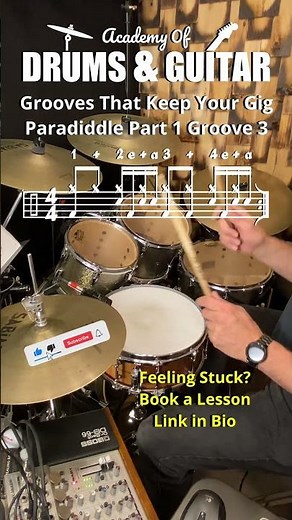 Grooves That Keep Your Gig Paradiddle Part 1 Groove 3