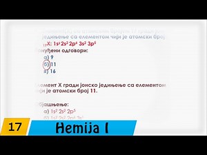 Hemija | Prvi razred : 17. Hemijske veze (rešeni zadaci)