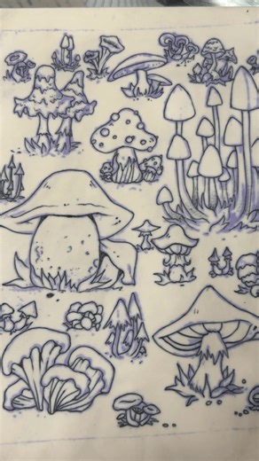 Fungal artwork done by Nymph! #art #tattoo #tattooartist #oklahoma #artist