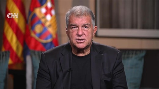 As the new LaLiga season kicks off tonight with two matches, defending league champion Barcelona is likely to face only one serious challenge to its crown this season: Real Madrid. Barça president Joan Laporta spoke to CNN Sports about their eternal rival. | CNN Sport