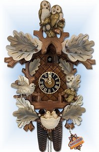 White Owl 19" Cuckoo Clock