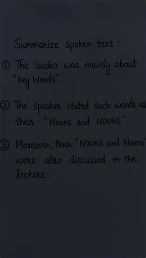 Tips to improve in Summarize Spoken Text and Re-tell lecture #oliandassociateshetauda #StudyAbroad #IELTS