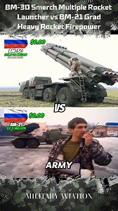 BM-30 Smerch vs BM-21 Grad mlrs #army #military #training #reels #marines #ffyp | Military Aviation