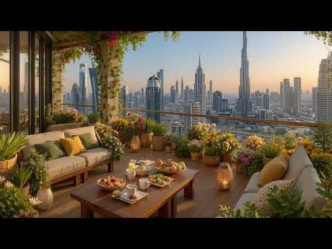 Autumn Morning Jazz Café in Chicago 🍂 Enjoy Coffee, Cozy Vibes and a Beautiful Cityscape View