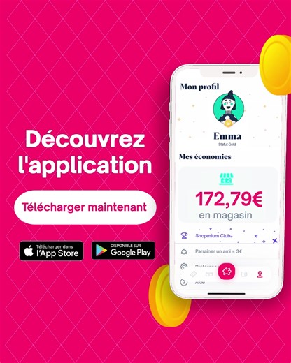L'appli qui rembourse vos courses. 💸 🤩 Découvrez de nouvelles offres chaque semaine pour un max d'économies ! | Shopmium