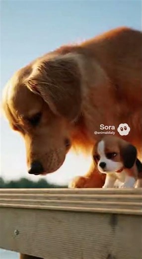 Cat Slaps Too Fast… Golden Retriever Ends It 💦🐶