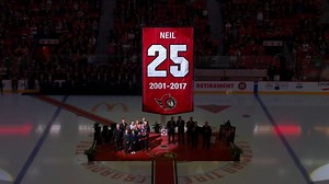 Senators honour Chris Neil by retiring No. 25, celebratory trip to penalty box