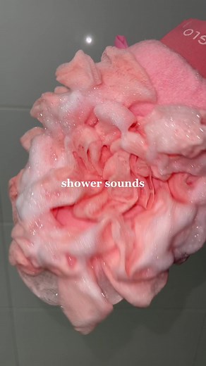 trying out our exfoliating loofah glove #shower #asmr #showerasmr #skincareasmr