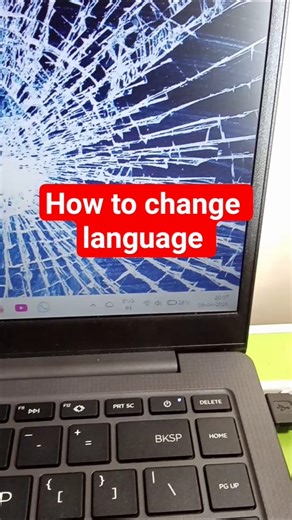 How to change language on laptop windows 10/11 in simple way #trending #viral #language #shorts