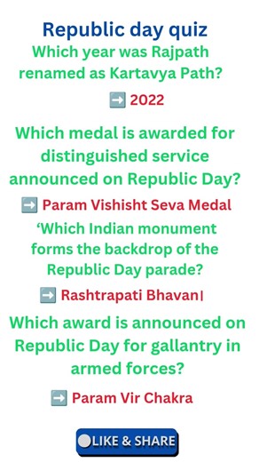 🇮🇳 Republic Day GK Quiz 2026