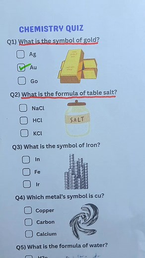331K views · 4.7K reactions | Chemistry Quiz ⚗️ 離 ⚗️ #QuizTime #QuizTime #trivia #generalknowledge #LearnOnReels @topfans | Factual Quiz | Facebook