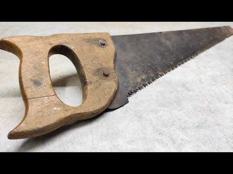 Restoring an Old Hand Saw – From Rusty to Sharp Again!