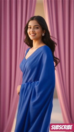 Amazing Blue Saree #catwalk #majboor #expression