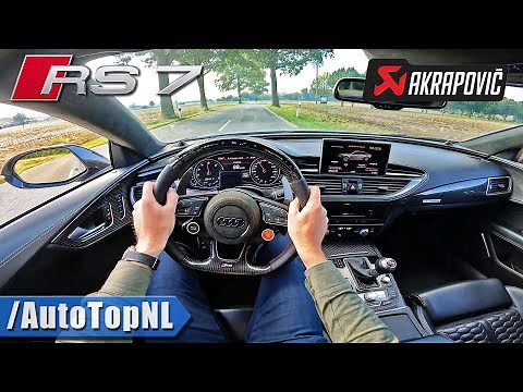 AUDI RS7 605HP *AKRAPOVIC DOWNPIPES* LOUD POV by AutoTopNL
