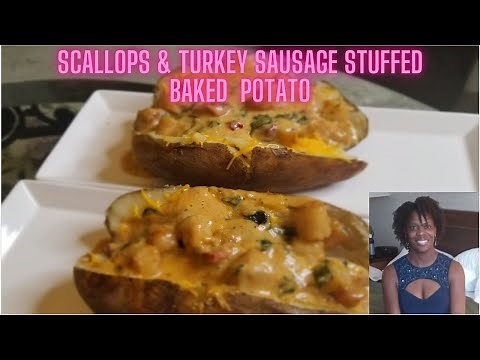 How to Make Stuffed Baked Potatoes with Scallops Recipe